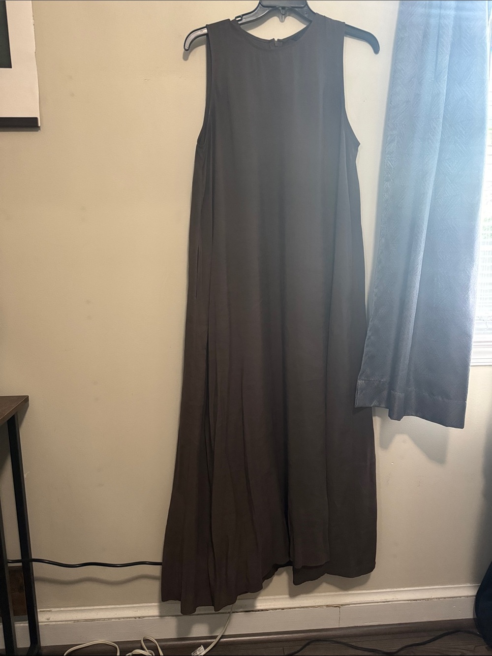 Zara Brown Sleeveless Maxi Dress